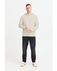 hellbeige Pullover mit einem Kapuze von BLEND