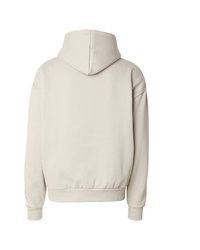 hellbeige Pullover mit einem Kapuze von Dropsize