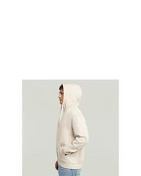 hellbeige Pullover mit einem Kapuze von G Star