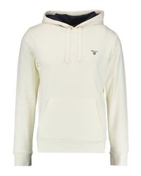 hellbeige Pullover mit einem Kapuze von Gant