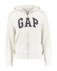 hellbeige Pullover mit einem Kapuze von Gap