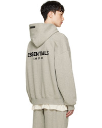 hellbeige Pullover mit einem Kapuze von Essentials