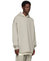 hellbeige Pullover mit einem Kapuze von Essentials