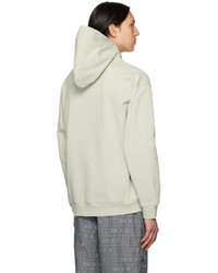 hellbeige Pullover mit einem Kapuze von Dime