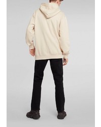 hellbeige Pullover mit einem Kapuze von H.I.S