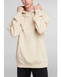 hellbeige Pullover mit einem Kapuze von H.I.S