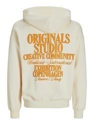 hellbeige Pullover mit einem Kapuze von Jack & Jones