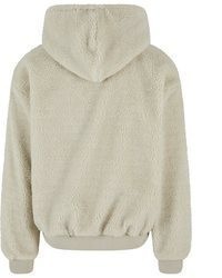 hellbeige Pullover mit einem Kapuze von karl kani