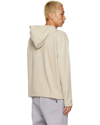 hellbeige Pullover mit einem Kapuze von Jacquemus