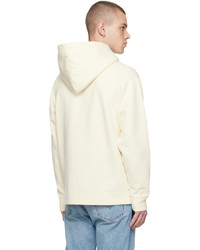 hellbeige Pullover mit einem Kapuze von MAISON KITSUNÉ