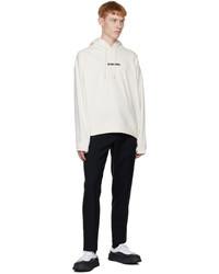 hellbeige Pullover mit einem Kapuze von Jil Sander