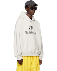 hellbeige Pullover mit einem Kapuze von Balenciaga