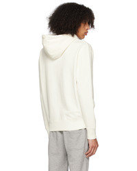 hellbeige Pullover mit einem Kapuze von MAISON KITSUNÉ