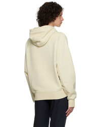 hellbeige Pullover mit einem Kapuze von AMI Alexandre Mattiussi