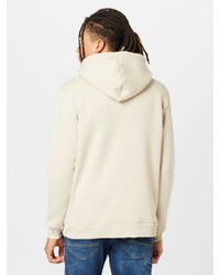 hellbeige Pullover mit einem Kapuze von ONLY & SONS