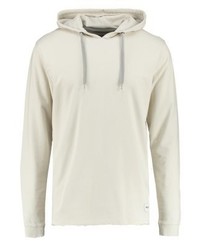 hellbeige Pullover mit einem Kapuze von ONLY & SONS