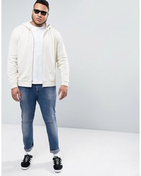 hellbeige Pullover mit einem Kapuze von Asos