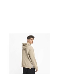 hellbeige Pullover mit einem Kapuze von Puma