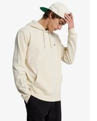 hellbeige Pullover mit einem Kapuze von Quiksilver