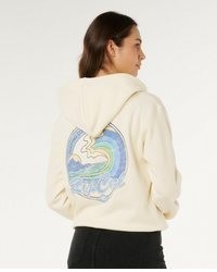 hellbeige Pullover mit einem Kapuze von Rip Curl