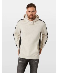 hellbeige Pullover mit einem Kapuze von Scotch & Soda