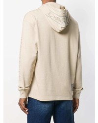 hellbeige Pullover mit einem Kapuze von Closed