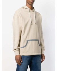 hellbeige Pullover mit einem Kapuze von Closed