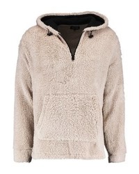 hellbeige Pullover mit einem Kapuze von YOURTURN