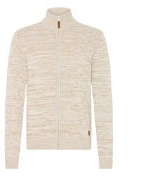 hellbeige Pullover mit einem Reißverschluß von BLEND
