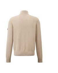 hellbeige Pullover mit einem Reißverschluß von Bogner