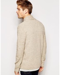hellbeige Pullover mit einem Reißverschluß von Asos
