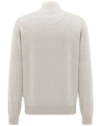 hellbeige Pullover mit einem Reißverschluß von Fynch Hatton