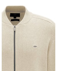 hellbeige Pullover mit einem Reißverschluß von Fynch Hatton