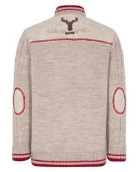 hellbeige Pullover mit einem Reißverschluß von SPIETH & WENSKY