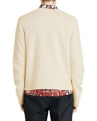 hellbeige Pullover mit einem Rundhalsausschnitt von Burberry