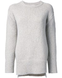 hellbeige Pullover mit einem Rundhalsausschnitt von ASTRAET