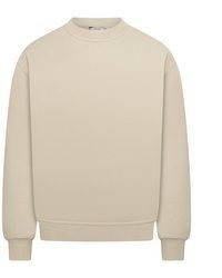 hellbeige Pullover mit einem Rundhalsausschnitt von BEHYPE STUDIOS