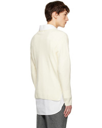 hellbeige Pullover mit einem Rundhalsausschnitt von Solid Homme