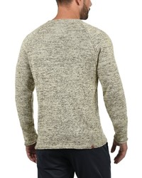 hellbeige Pullover mit einem Rundhalsausschnitt von BLEND