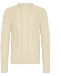 hellbeige Pullover mit einem Rundhalsausschnitt von BLEND