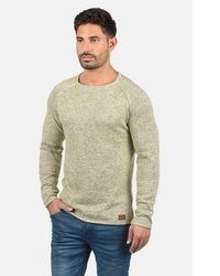 hellbeige Pullover mit einem Rundhalsausschnitt von BLEND