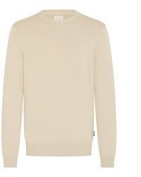 hellbeige Pullover mit einem Rundhalsausschnitt von BLEND