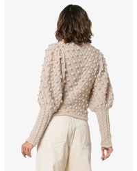 hellbeige Pullover mit einem Rundhalsausschnitt von Zimmermann