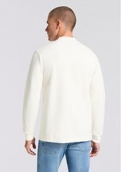 hellbeige Pullover mit einem Rundhalsausschnitt von Boss Orange