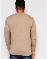 hellbeige Pullover mit einem Rundhalsausschnitt von Asos