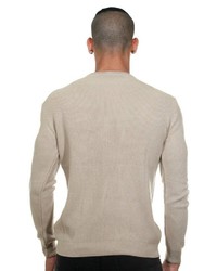 hellbeige Pullover mit einem Rundhalsausschnitt von CE&CE