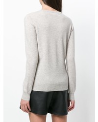 hellbeige Pullover mit einem Rundhalsausschnitt von N.Peal