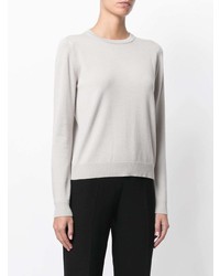 hellbeige Pullover mit einem Rundhalsausschnitt von Gentry Portofino