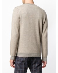 hellbeige Pullover mit einem Rundhalsausschnitt von Cenere Gb