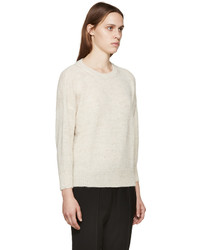 hellbeige Pullover mit einem Rundhalsausschnitt von Etoile Isabel Marant